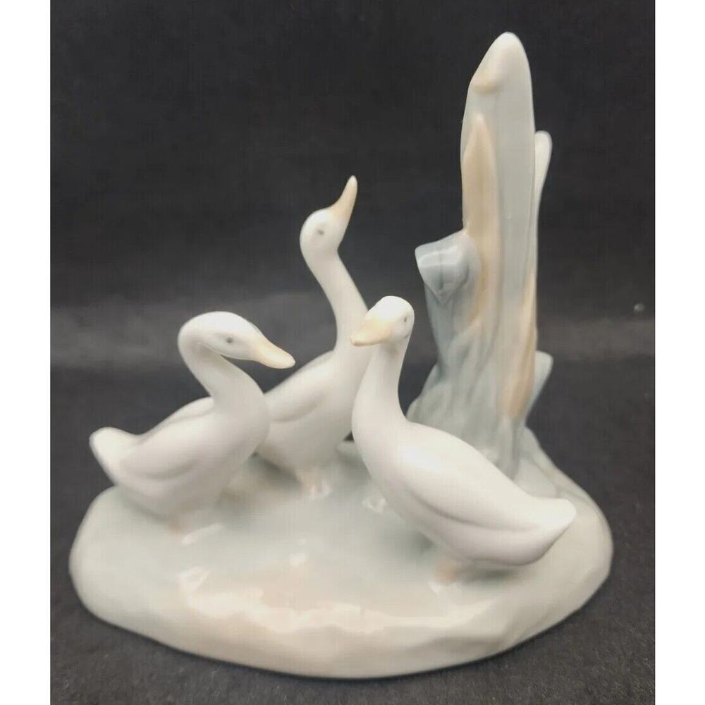 Vintage NAO by Lladro Group of 3 Ducks Geese Porcelain Figurine
